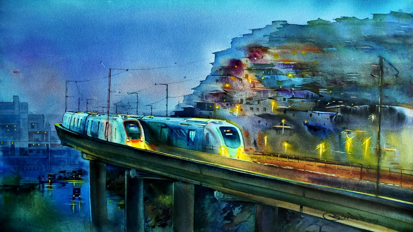 Dark and Lights of Mumbai An art exhibition which depicts the beauty of our city Mumbai Live