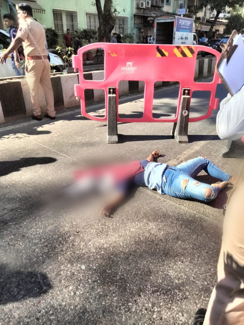 वर्ली - सड़क हादसे मे लड़की की मौत