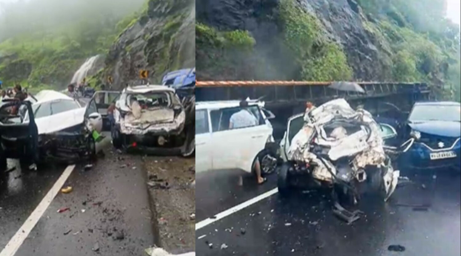 मुंबई-नाशिक महामार्गावर भीषण अपघात