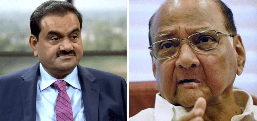 मुंबई- गौतम अडानी ने शरद पवार से की मुलाकात