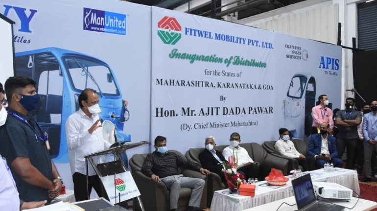 Ajit Pawar promotes the use of electric vehicles in Maharashtra