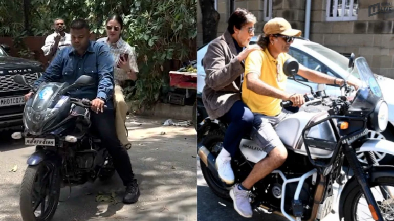 बिना हेलमेट के बाइक चलाने पर अमिताभ बच्चन और अनुष्का शर्मा के खिलाफ मुंबई पुलिस कार्रवाई की