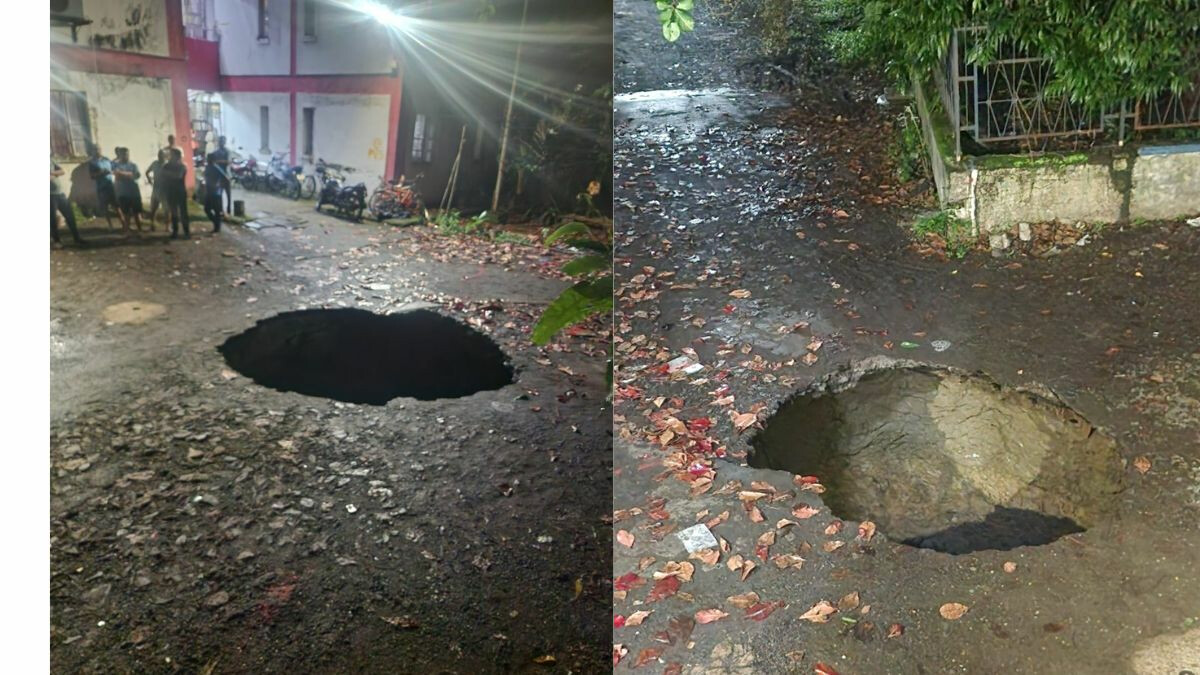 अंधेरीत मेट्रोच्या कामामुळे 24 फुटांचा खड्डा