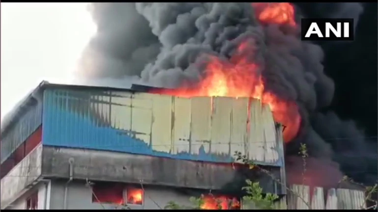 Fire breaks out at a plastic factory in Thane's Asangaon; No one injured