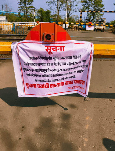 Railway Level Crossing Between Asangaon and Atgaon to Remain Closed for 14 Hours On June 6