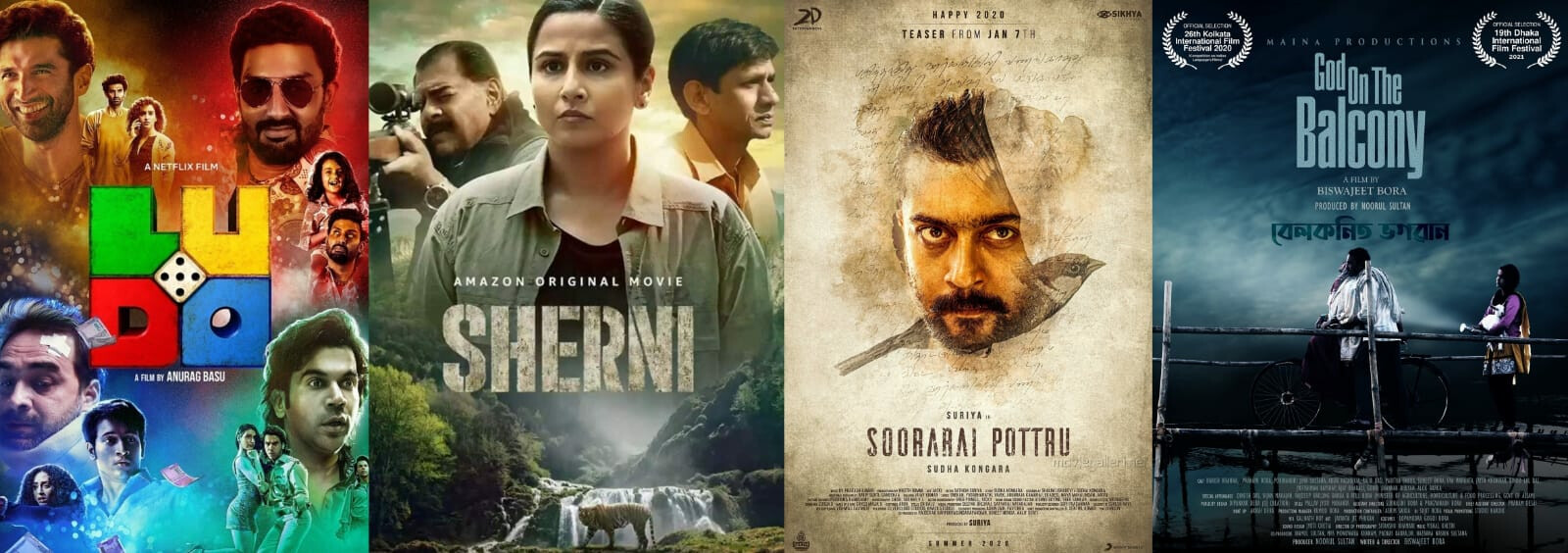 Ludo, Sherni, Soorarai Pottru and God on the Balcony bag top nominations at the Indian Film Festival of Melbourne 2021
