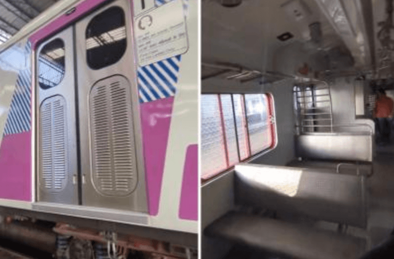 मुंबईत स्वयंचलित दरवाजे असलेली पहिली नॉन-एसी लोकल ट्रेन दाखल
