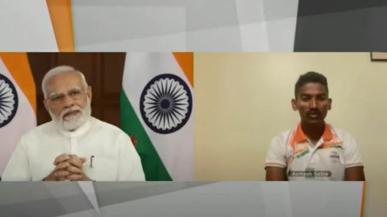 PM Modi interacts with Maharashtrian athlete Avinash Sable ahead of Commonwealth Games 2022