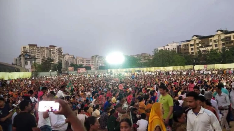 मुंबई - बागेश्वर धाम सरकार धीरेंद्रकृष्ण शास्त्री के कार्यक्रम में भारी भीड़ से अफरातफरी मुंबई - बागेश्वर धाम सरकार धीरेंद्रकृष्ण शास्त्री के कार्यक्रम में भारी भीड़ से अफरातफरी