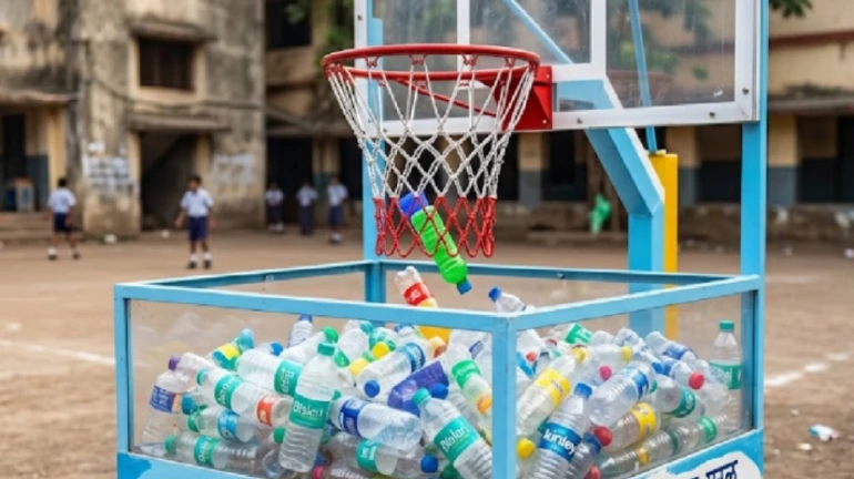 Mumbai: BMC Installs Basketball-Style Bins in Parel Schools Mumbai: BMC Installs Basketball-Style Bins in Parel Schools