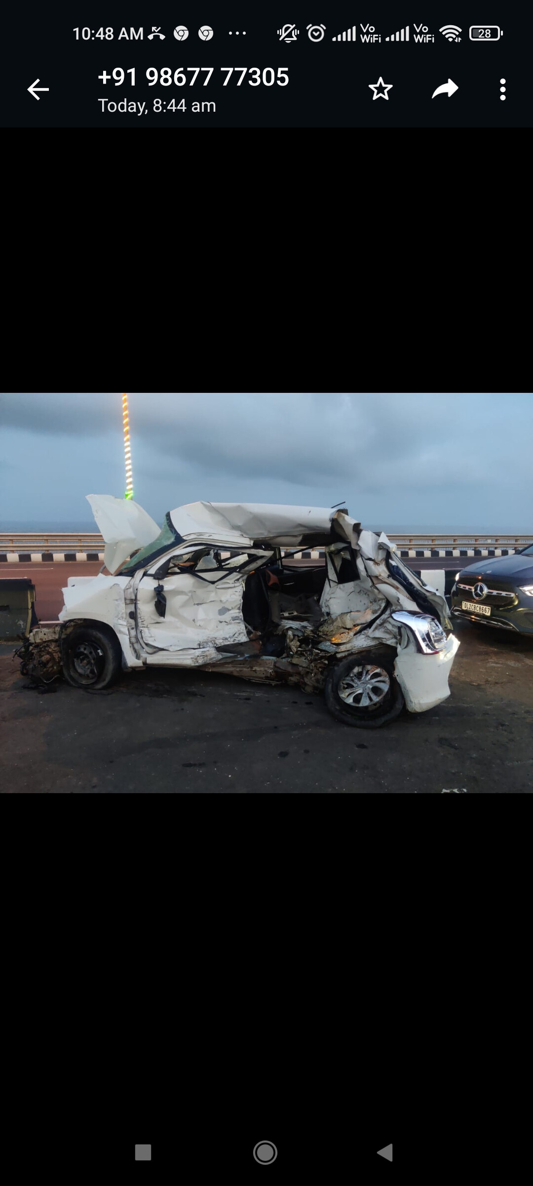 वांद्रे-वरळी सी लिंकवर भीषण अपघात, 5 जणांचा मृत्यू, 6 जखमी