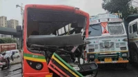 Mumbai BEST Accident: 7 Injured After Electric Bus Crashes Into Divider Powai; Probe Underway Mumbai BEST Accident: 7 Injured After Electric Bus Crashes Into Divider Powai; Probe Underway