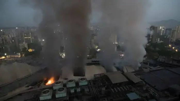 In Pics: Massive fire broke out at COVID private hospital in Bhandup Mall