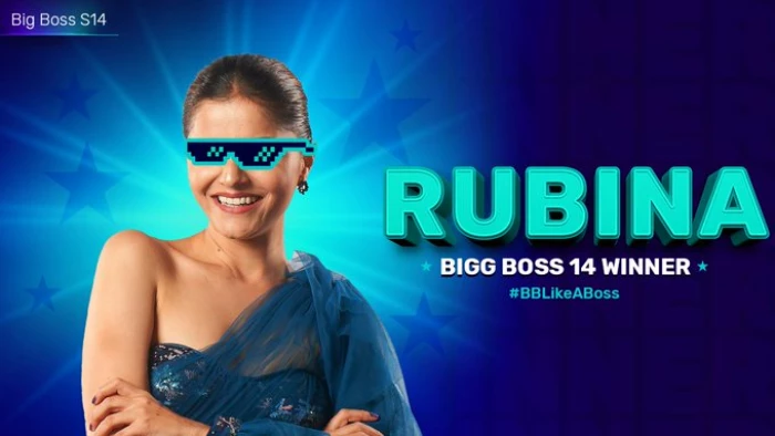 Rubina Dilaik's trophy moment as winner - pics from the Grand Finale of Bigg Boss 14
