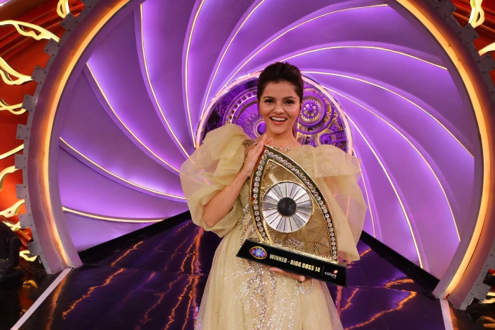 Rubina Dilaik's trophy moment as winner - pics from the Grand Finale of Bigg Boss 14