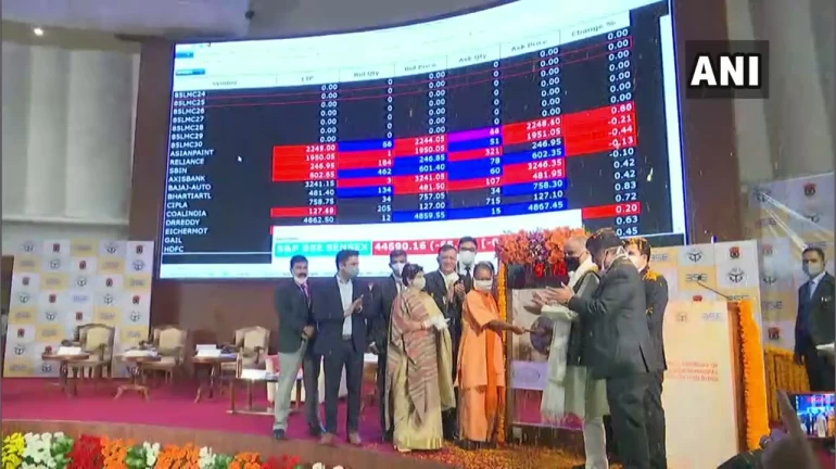 UP CM Yogi Adityanath launches bond of Lucknow Municipal Corporation, meets industrialists & Bollywood personalities UP CM Yogi Adityanath launches bond of Lucknow Municipal Corporation, meets industrialists & Bollywood personalities