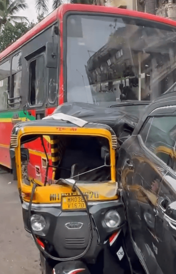 Mumbai: BEST Bus Crashes Into 13 Vehicles in Andheri West