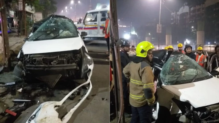 Thane: 22-year-old killed after speeding car rams in electric pole