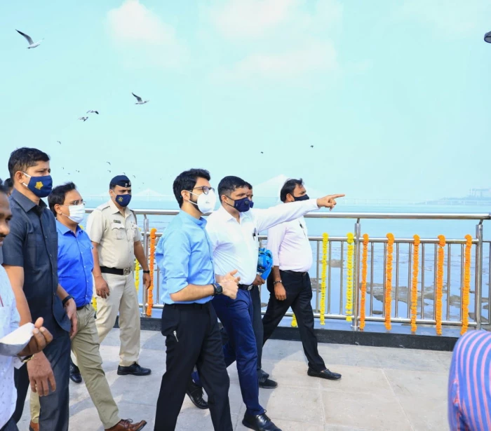 Mumbai: Visuals of the newly renovated viewing deck at Shivaji Park, Dadar