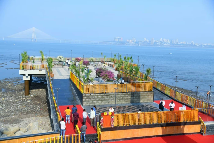 Mumbai: Visuals of the newly renovated viewing deck at Shivaji Park, Dadar