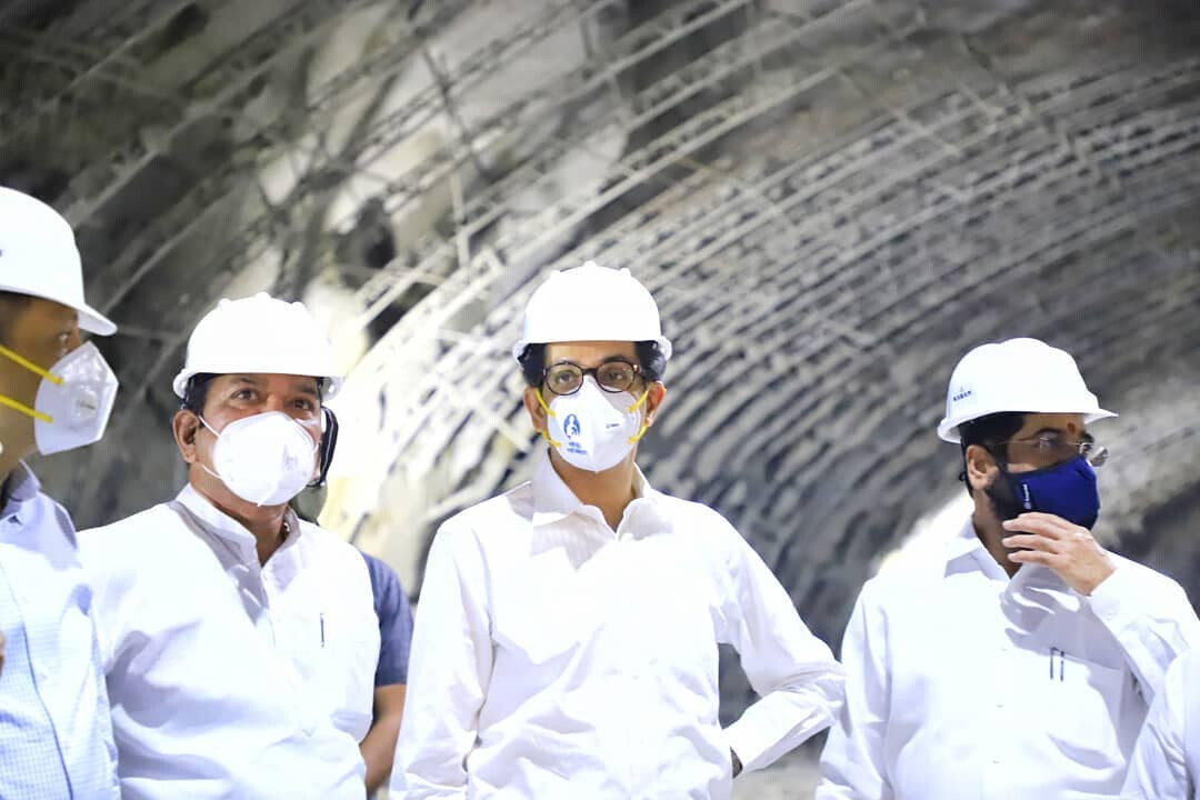 In Pics: CM Uddhav Thackeray reviews the progress of tunnel work on Mumbai-Pune Expressway