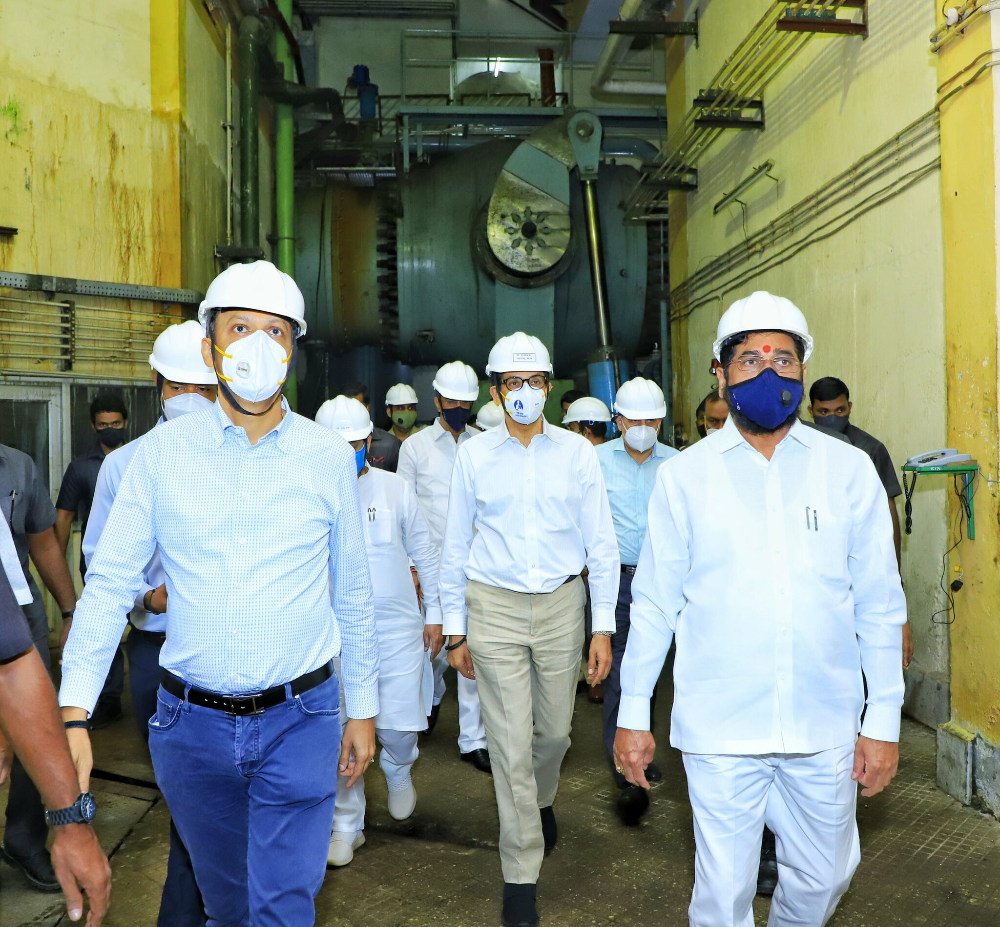 In Pics: CM Uddhav Thackeray reviews the progress of tunnel work on Mumbai-Pune Expressway