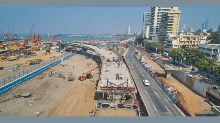 मुंबई कोस्टल सड़क परियोजना-  70 फीसदी काम पूरा