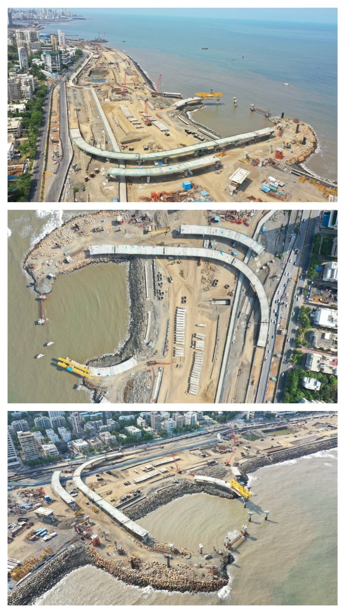 कोस्टल रोड कसा घेतोय आकार! पहा फोटो