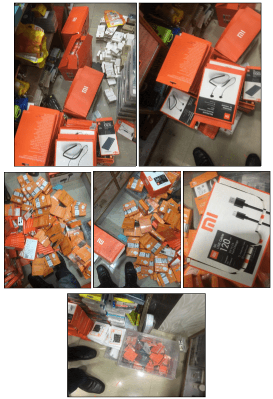 Counterfeit Mi India products worth INR 33.3 lakh seized