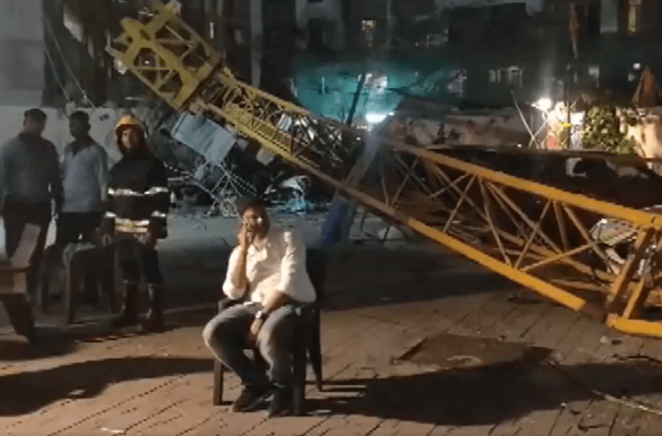 One Killed, Three Injured After Crane Collapses From Under-Construction High-Rise in Mira Road