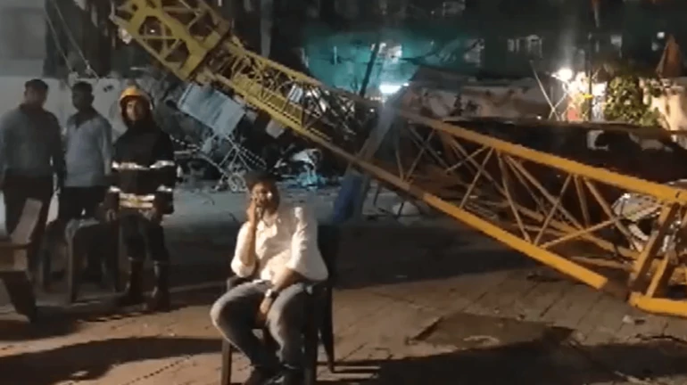 One Killed, Three Injured After Crane Collapses From Under-Construction High-Rise in Mira Road One Killed, Three Injured After Crane Collapses From Under-Construction High-Rise in Mira Road