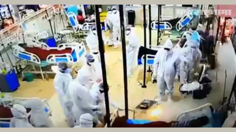 Mishap averted! Dahisar COVID-19 ICU Centre catches fire; nurse saves the day Mishap averted! Dahisar COVID-19 ICU Centre catches fire; nurse saves the day