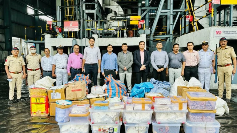 Mumbai Customs destroyed 128.47 kgs drugs by way of incineration