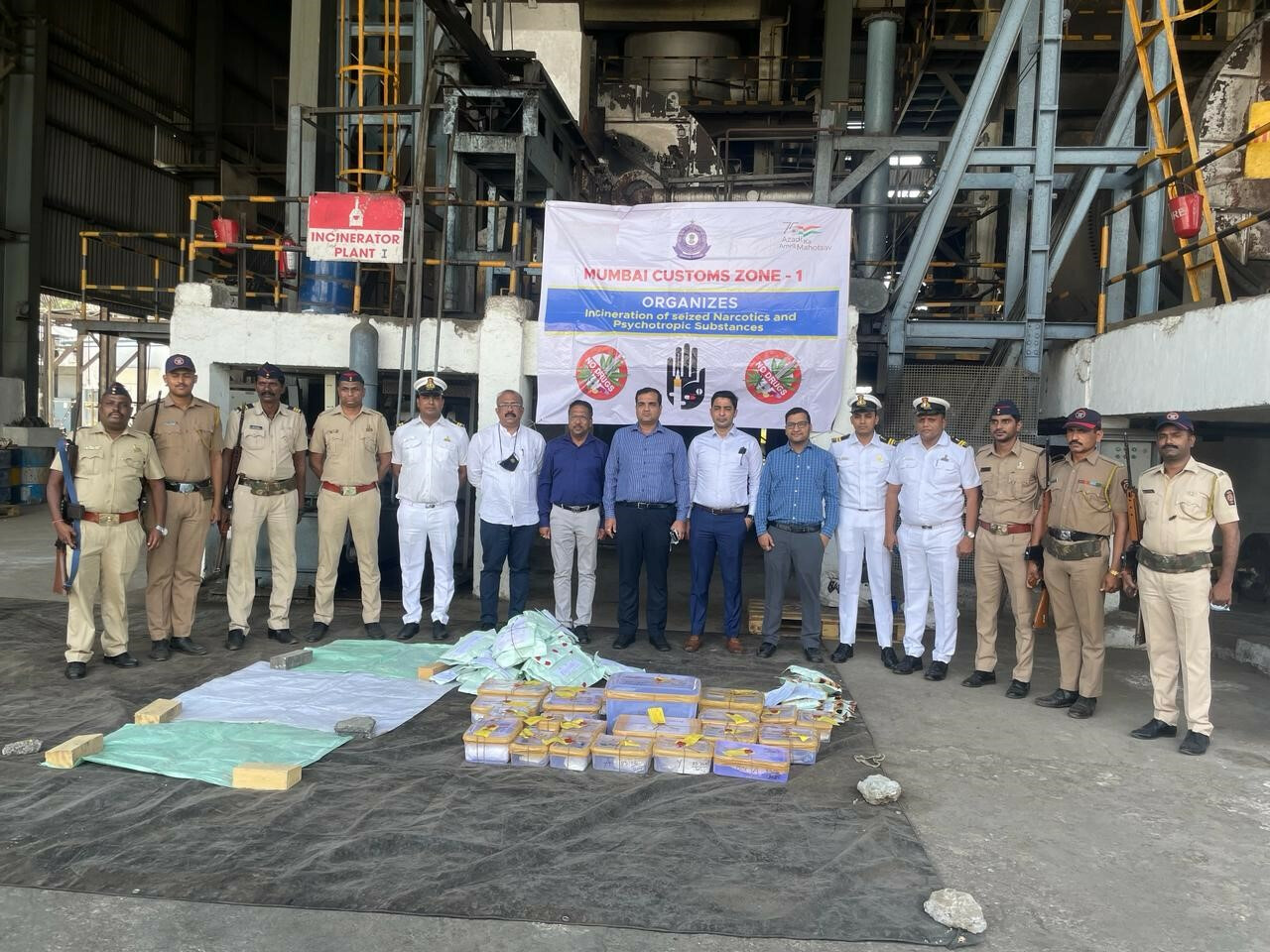 Mumbai Customs, DRI destroys 32 kgs of Drugs worth INR 265 Cr