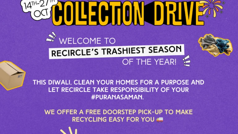 Mumbai: Want to recycle your dry waste? Register for ReCircle’s Diwali Waste Collection Drive Mumbai: Want to recycle your dry waste? Register for ReCircle’s Diwali Waste Collection Drive