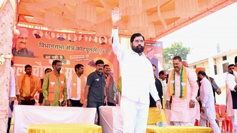 Chief Minister Eknath Shinde reaches Rajasthan to campaign for BJP candidates Chief Minister Eknath Shinde reaches Rajasthan to campaign for BJP candidates
