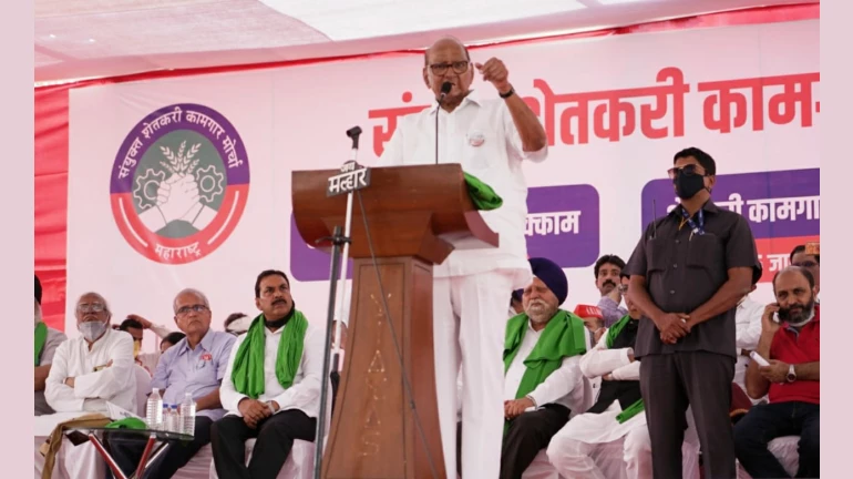 "Maharashtra governor has time to meet Kangana Ranaut but not farmers," says Sharad Pawar