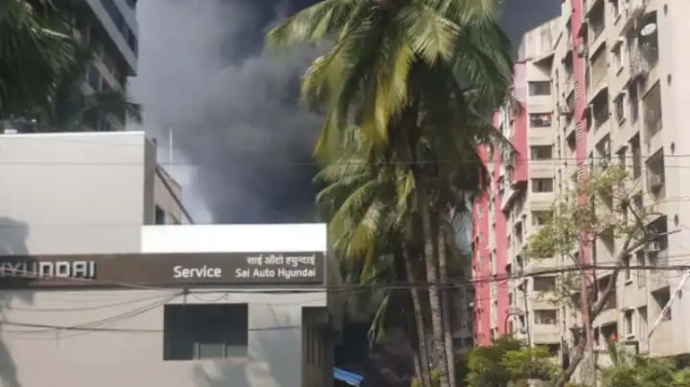 Fire Breaks Out At Automobile Company Garage in Powai Fire Breaks Out At Automobile Company Garage in Powai