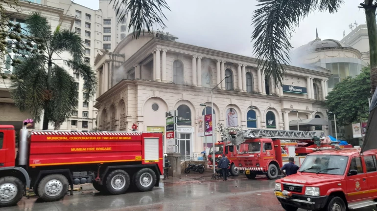 Fire Reported At Supermarket In Powai Fire Reported At Supermarket In Powai