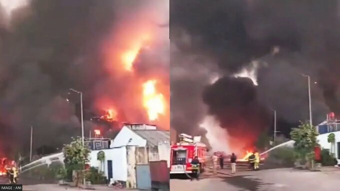 नवी मुंबईतील केमिकल कारखान्याला भीषण आग