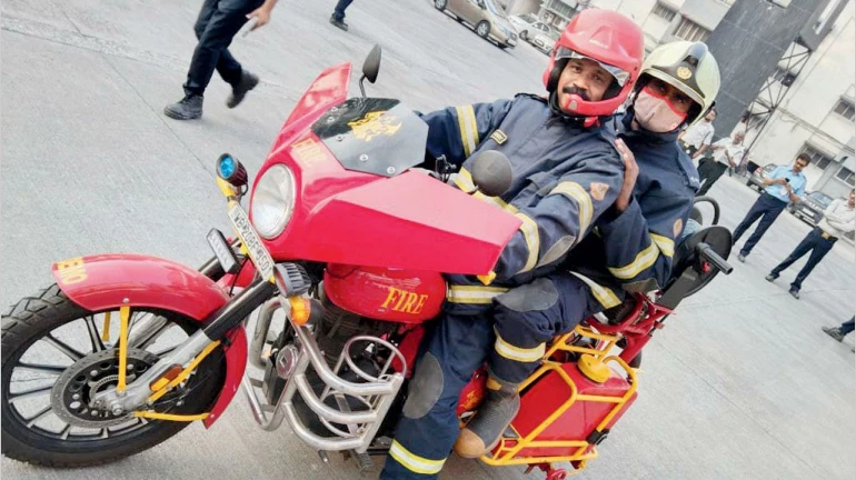 In a first-of-its-kind, BMC Gets 12 Fire Fighting Bikes With Water Tanker, Siren, Extinguisher
