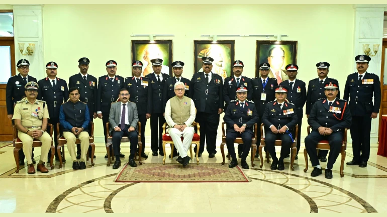 Mumbai: Fire Service Week Inaugurated by Governor; 12 Personnel Honoured with President’s Medals Mumbai: Fire Service Week Inaugurated by Governor; 12 Personnel Honoured with President’s Medals
