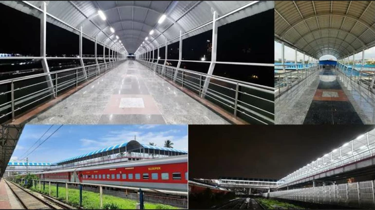 मुंबई: बांद्रा और खार रोड के बीच नये फुट ओवर ब्रिज का निर्माण मुंबई: बांद्रा और खार रोड के बीच नये फुट ओवर ब्रिज का निर्माण