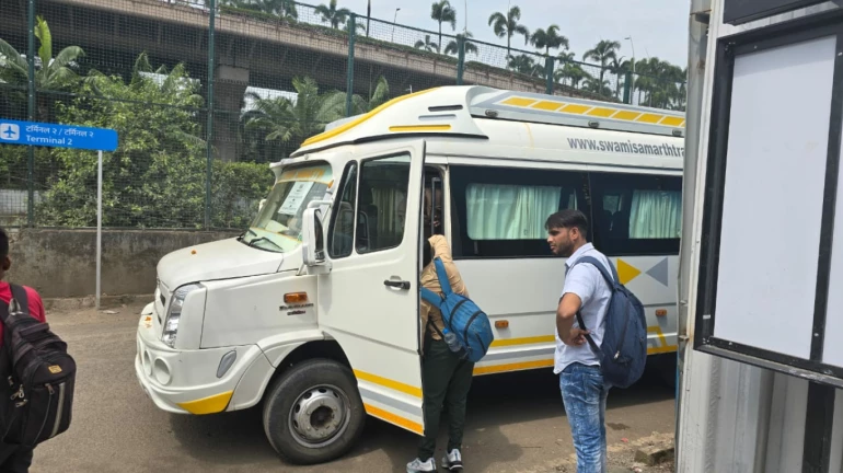 मेट्रो-3 ते आंतरराष्ट्रीय विमानतळ दरम्यान मोफत बससेवा मेट्रो-3 ते आंतरराष्ट्रीय विमानतळ दरम्यान मोफत बससेवा