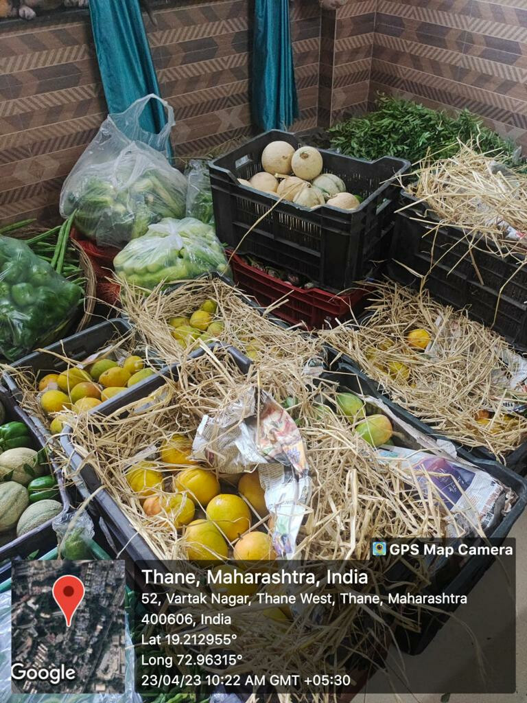 Thane: Fruits and vegetables seized in footpath encroachment donated to charitable organisations