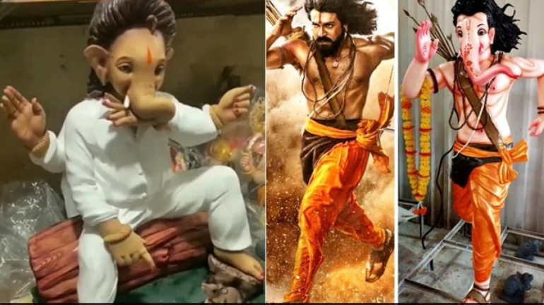 फिल्मी रुपात अवतरले बाप्पा, पुष्पा तर कुठे गणरायाचा बाहुबली लुक व्हायरल फिल्मी रुपात अवतरले बाप्पा, पुष्पा तर कुठे गणरायाचा बाहुबली लुक व्हायरल