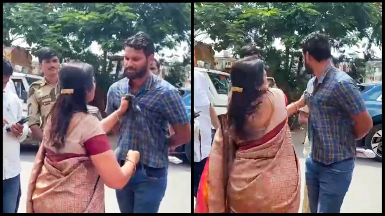 मीरा-भाईंदरच्या आमदार गीता जैन यांनी ज्युनियर इंजिनियरच्या कानशिलात लगावली मीरा-भाईंदरच्या आमदार गीता जैन यांनी ज्युनियर इंजिनियरच्या कानशिलात लगावली