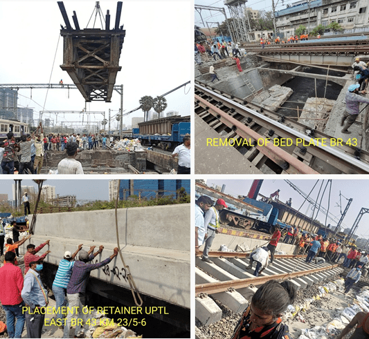 WR's Mumbai Division Undertakes Re-girdering Work Of Bridge At Jogeshwari
