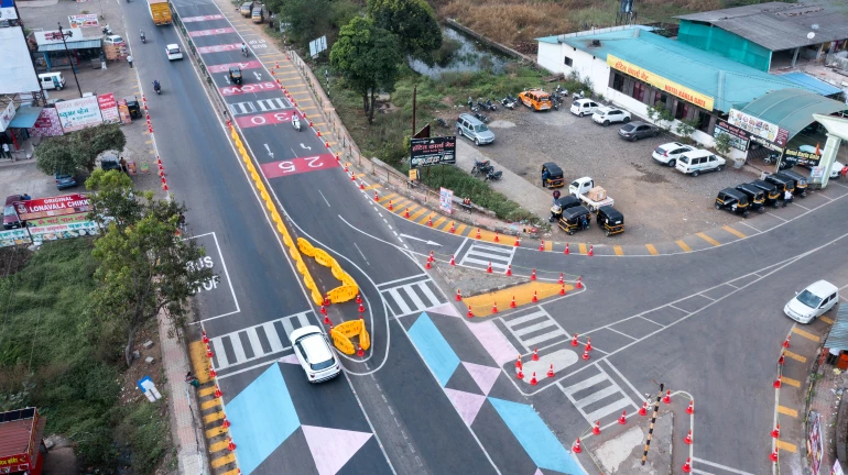 India’s first Tactical Urbanism trial put to test at Karla Phata on Old Mumbai Pune Highway