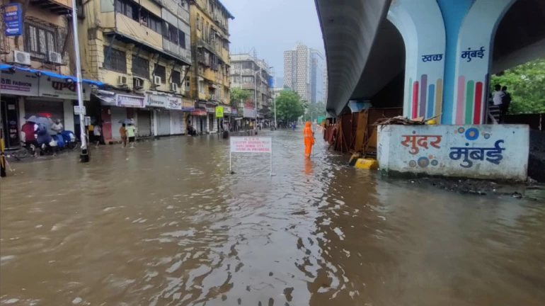 Mumbai Rains - मुंबई में आफत की बारिश, पब्लिक ट्रांसपोर्ट सेवा हुई प्रभावित, सड़कों पर जमा हुआ पानी